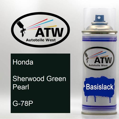 Honda, Sherwood Green Pearl, G-78P: 400ml Sprühdose, von ATW Autoteile West.